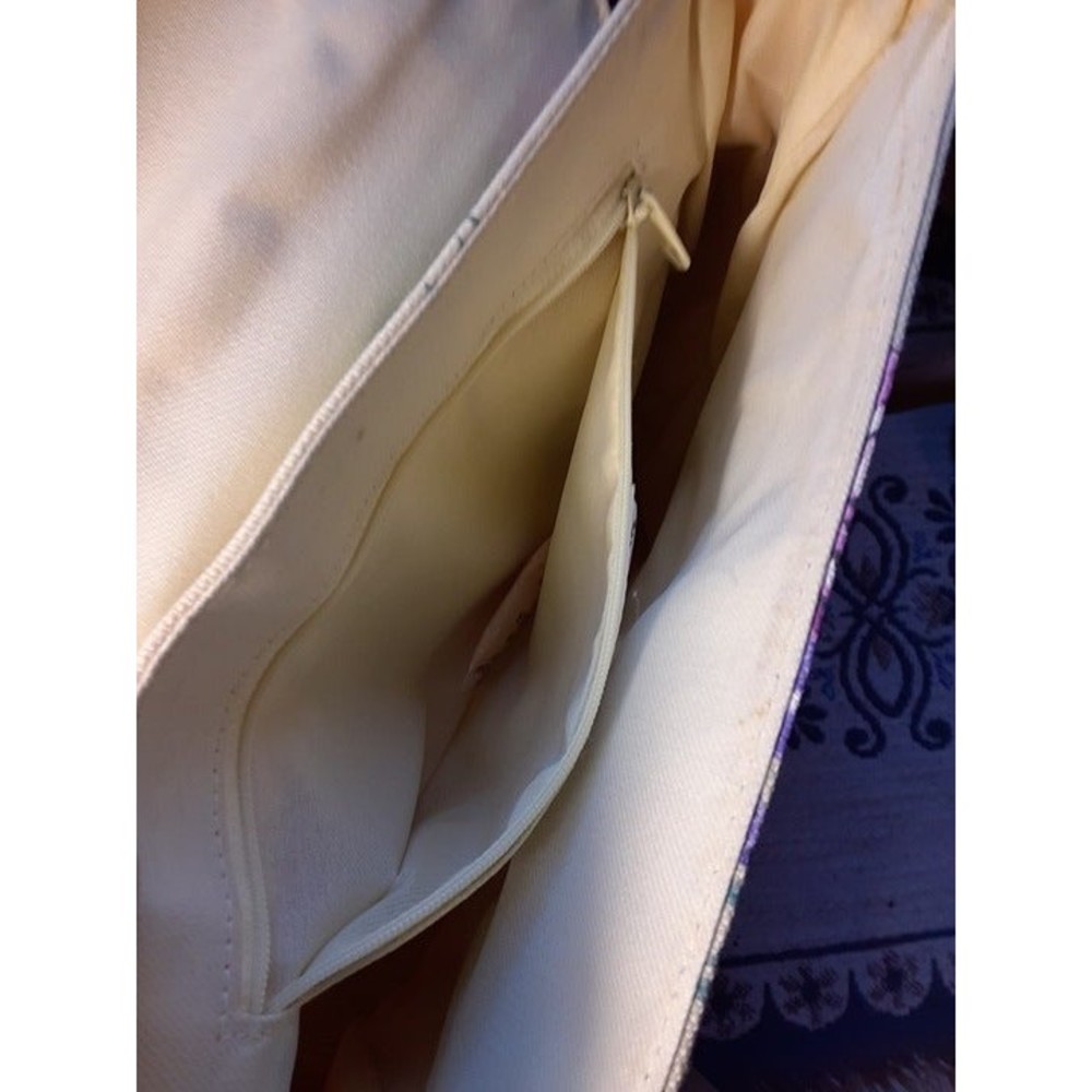 Jaclyn Smith Spring Fresh Yellow & Lilac Shoulder Bag NWT Vintage Stock - Picture 11 of 11